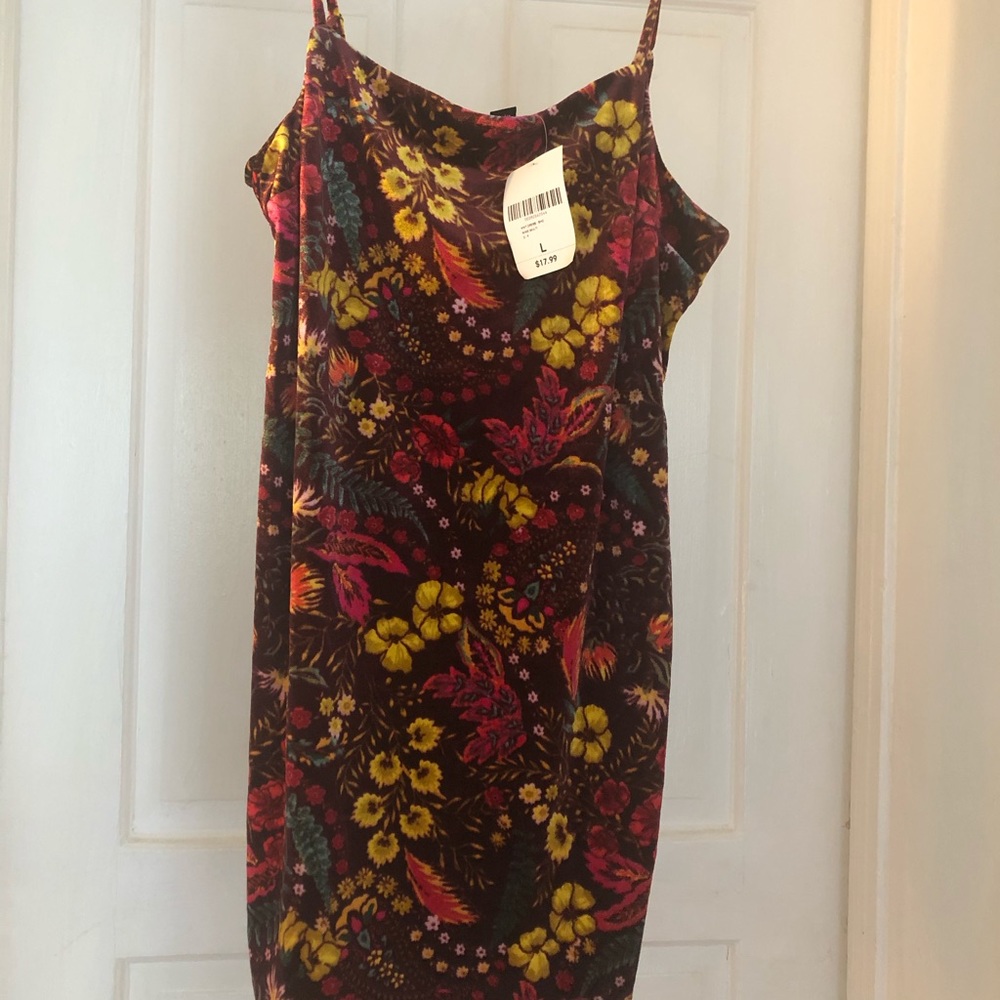 Velvet mini-dress